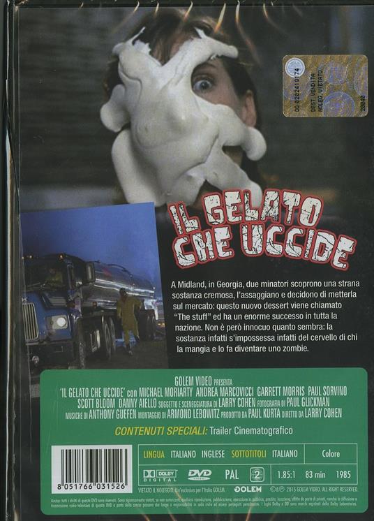 The Stuff. Il gelato che uccide di Larry Cohen - DVD - 2