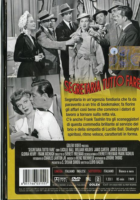 Segretaria tutto fare di Lloyd Bacon - DVD - 2