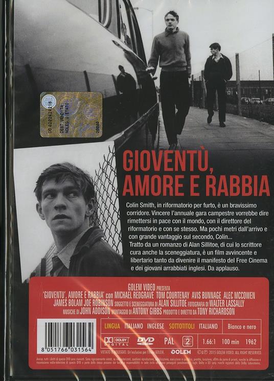 Gioventù amore e rabbia di Tony Richardson - DVD - 2