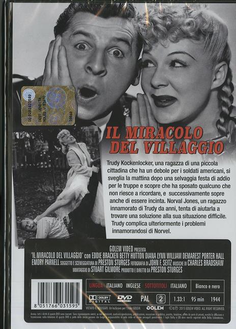 Il miracolo del villaggio di Preston Sturges - DVD - 2