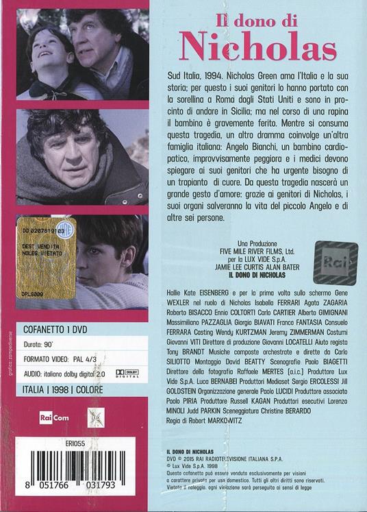 Il dono di Nicholas di Robert Markowitz - DVD - 2