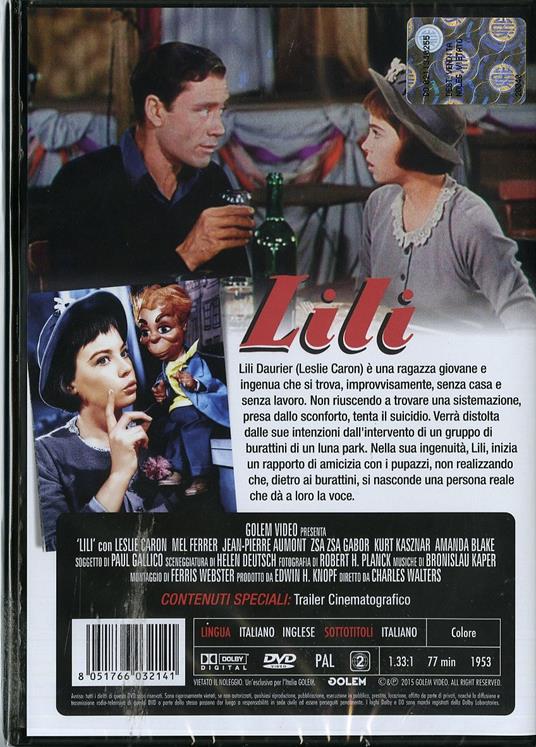 Lili di Charles Walters - DVD - 2