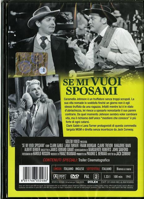 Se mi vuoi sposami di Jack Conway - DVD - 2