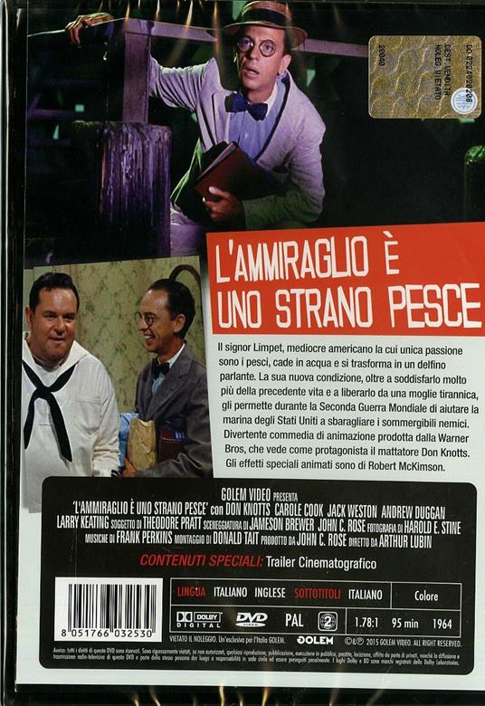 L' ammiraglio è uno strano pesce di Arthur Lubin - DVD - 2