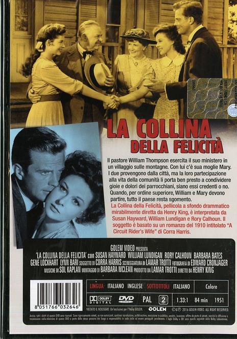 La collina della felicità di Henry King - DVD - 2