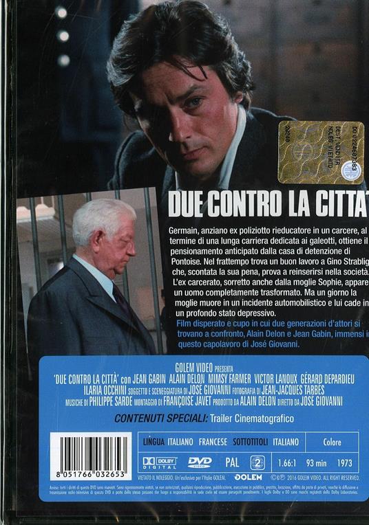 Due contro la città di Josè Giovanni - DVD - 2