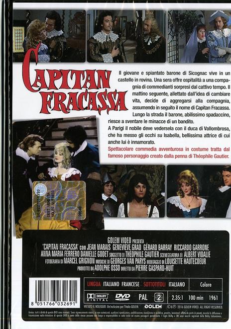Capitan Fracassa di Pierre Gaspard-Huit - DVD - 2