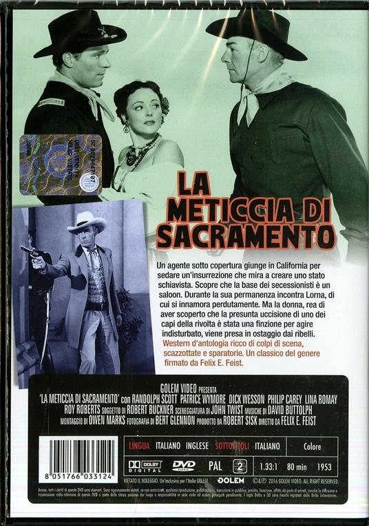 La meticcia di Sacramento di Felix E. Feist - DVD - 2
