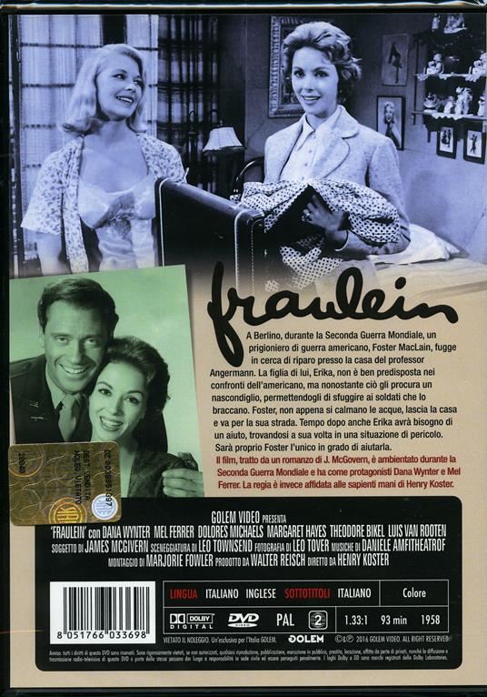 Fraulein di Henry Koster - DVD - 2