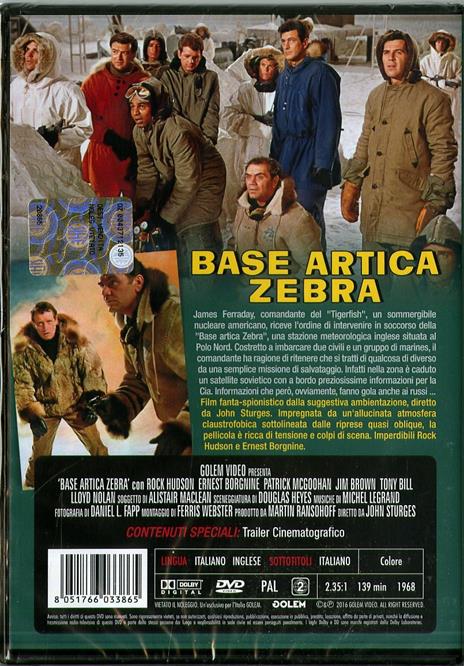 Base artica Zebra di John Sturges - DVD - 2