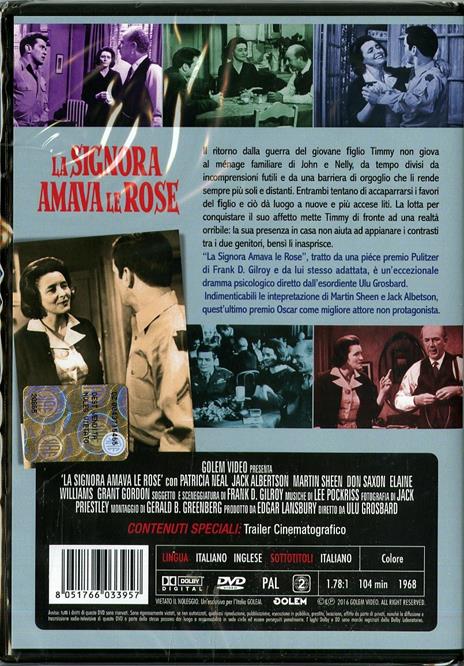La signora amava le rose di Ulu Grosbard - DVD - 2