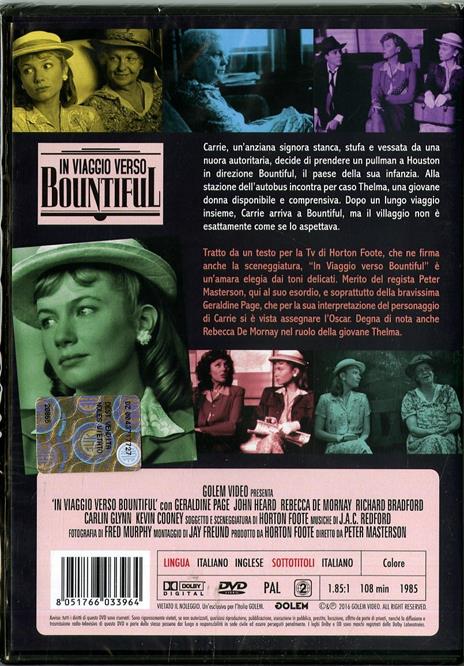 In viaggio verso Bountiful di Peter Masterson - DVD - 2