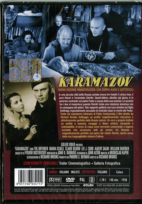 Karamazov di Richard Brooks - DVD - 2