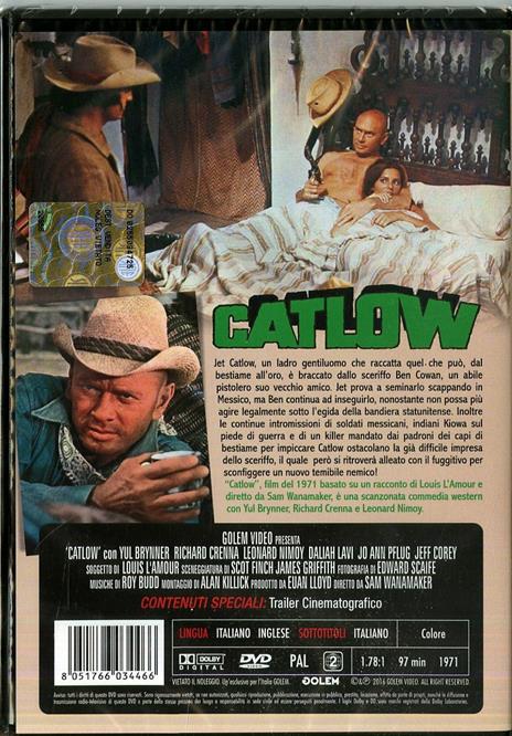 Catlow di Sam Wanamaker - DVD - 2
