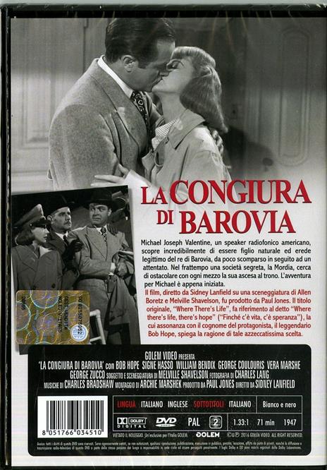 La congiura di Barovia di Sidney Lanfield - DVD - 2