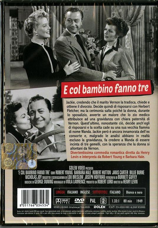 E col bambino fanno tre di Henry Levin - DVD - 2