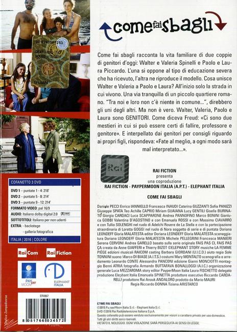 Come fai sbagli (3 DVD) di Riccardo Donna,Tiziana Aristarco - DVD - 2