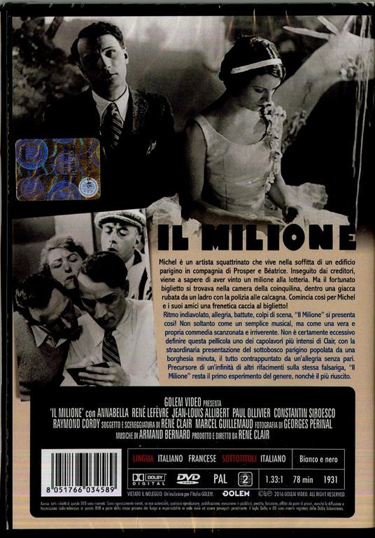 Il milione di René Clair - DVD - 2