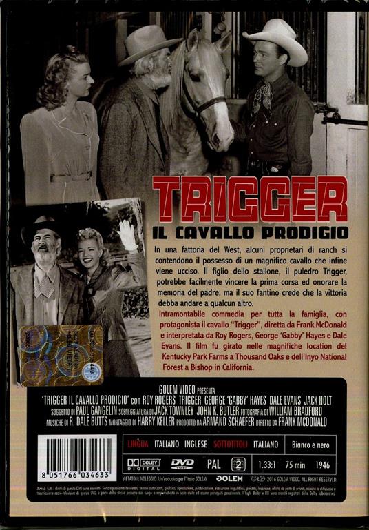 Trigger, il cavallo prodigio di Frank McDonald - DVD - 2