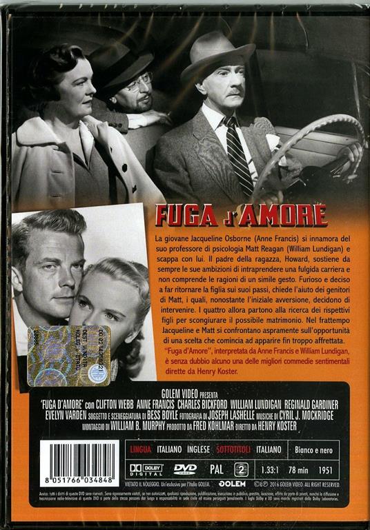 Fuga d'amore di Henry Koster - DVD - 2