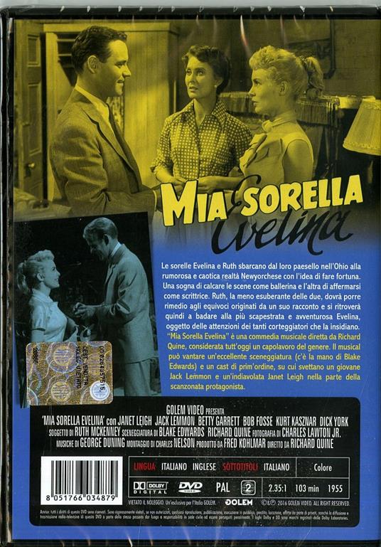 Mia sorella Evelina (DVD) di Richard Quine - DVD - 2