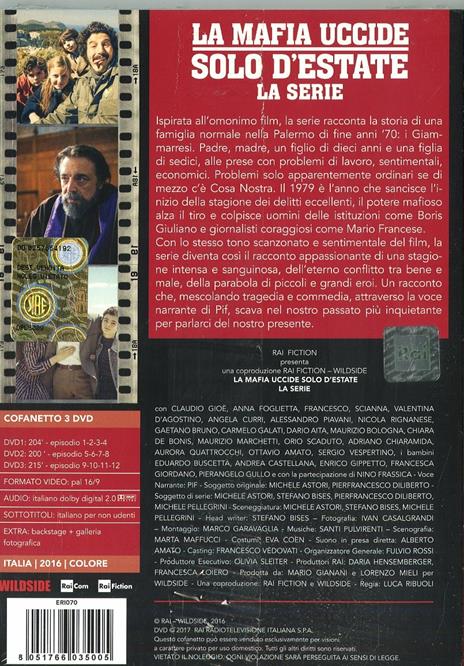 La mafia uccide solo d'estate (serie tv Rai) (3 DVD) di Luca Ribuoli - DVD - 2