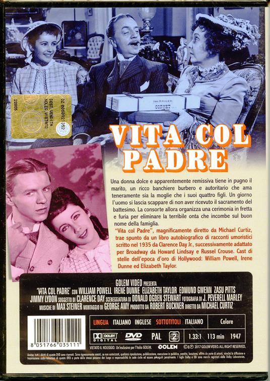 Vita col padre di Michael Curtiz - DVD - 2