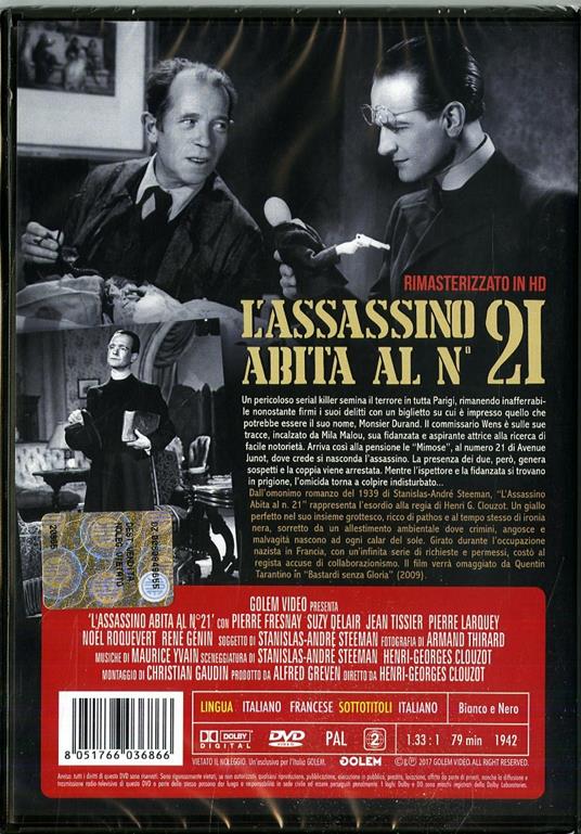 L' assassino abita al 21 (DVD) di Henry-Georges Clouzot - DVD - 2