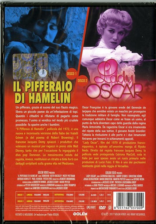 Il pifferaio di Hamelin / Lady Oscar (2 DVD) di Jacques Demy - 2