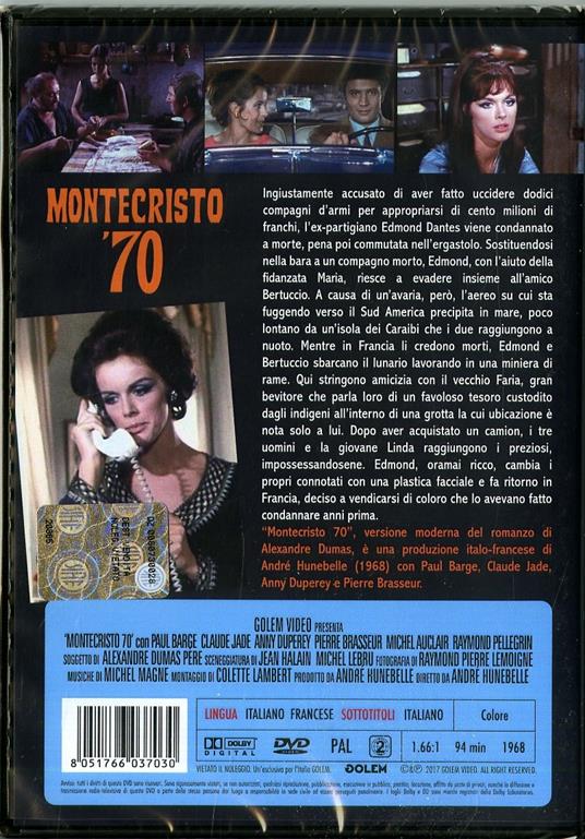 Montecristo '70 (DVD) di André Hunebelle - DVD - 2
