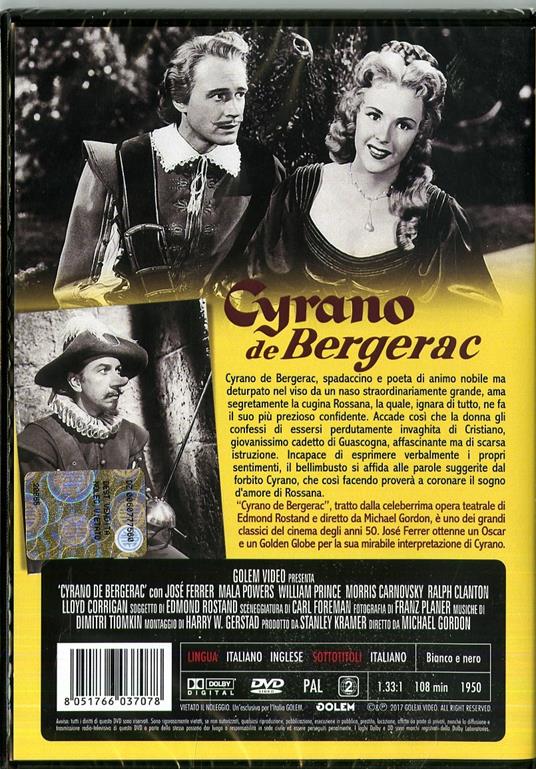 Cyrano De Bergerac (DVD) di Michael Gordon - DVD - 2