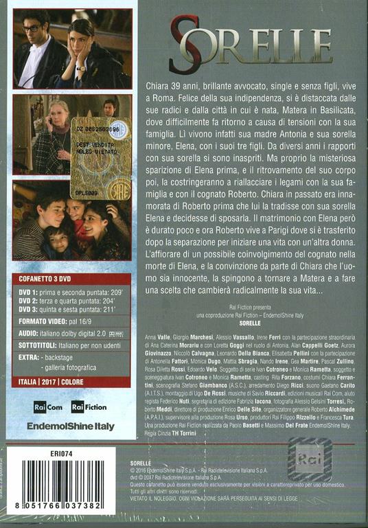 Sorelle (3 DVD) di Cinzia Th Torrini - DVD - 2
