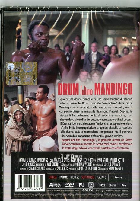 Drum, l'ultimo Mandingo (DVD) di Steve Carver - DVD - 2