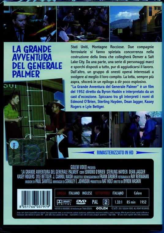 La grande avventura del generale Palmer (DVD) di Byron Haskin - DVD - 2