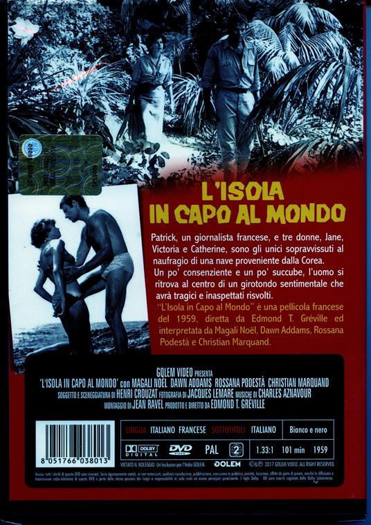 L' isola in capo al mondo (DVD) di Edmond T. Gréville - DVD - 2