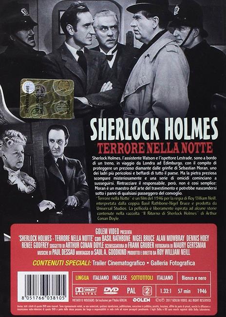 Sherlock Holmes. Terrore nella notte (DVD) di Roy William Neill - DVD - 2