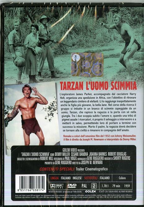 Tarzan l'uomo scimmia (DVD) di Joseph F. Newman - DVD - 2