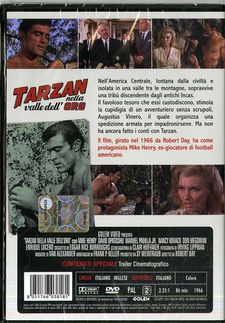 Tarzan nella valle dell'oro (DVD) di Robert Day - DVD - 2