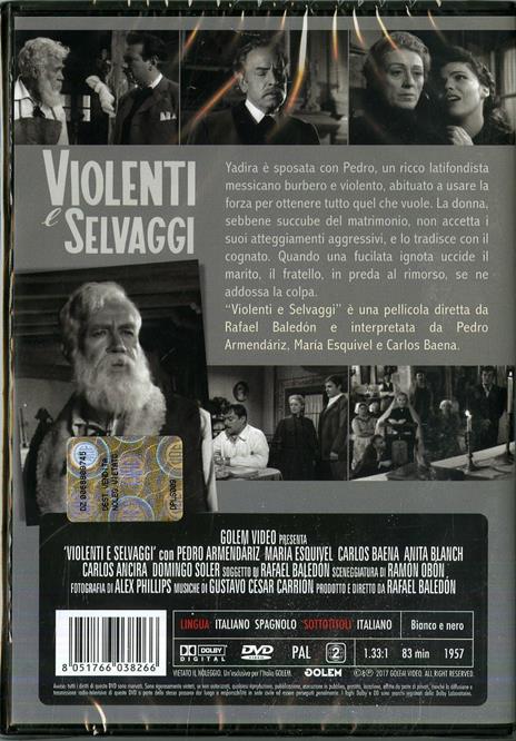 Violenti e selvaggi (DVD) di Rafael Baledon - DVD - 2