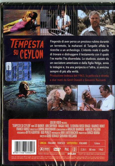 Tempesta su Ceylon (DVD) di Gerd Oswald - DVD - 2