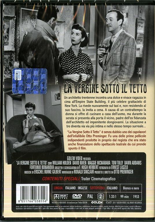 La vergine sotto il tetto (DVD) di Otto Preminger - DVD - 2