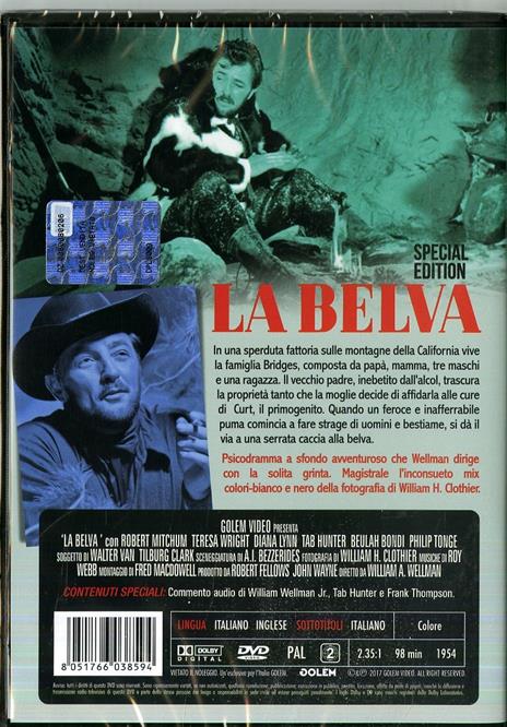 La belva. Special Edition (DVD) di William A. Wellman - DVD - 2