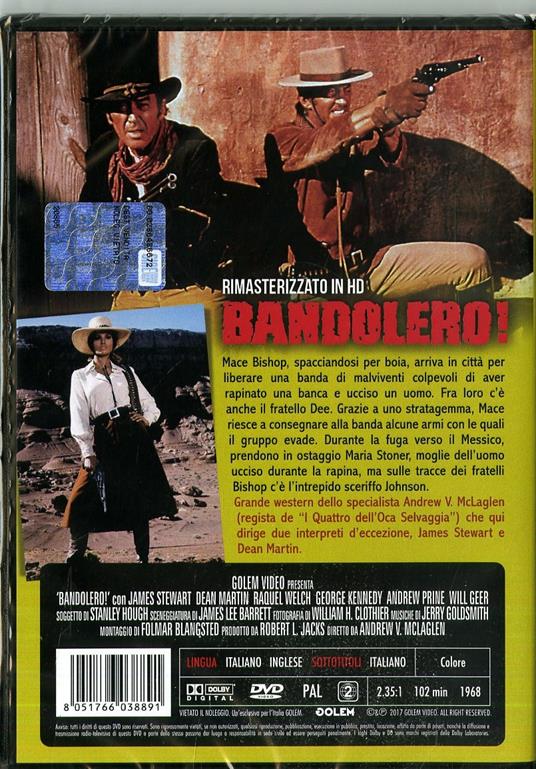 Bandolero! Rimasterizzato in HD (DVD) di Andrew V. McLaglen - DVD - 2