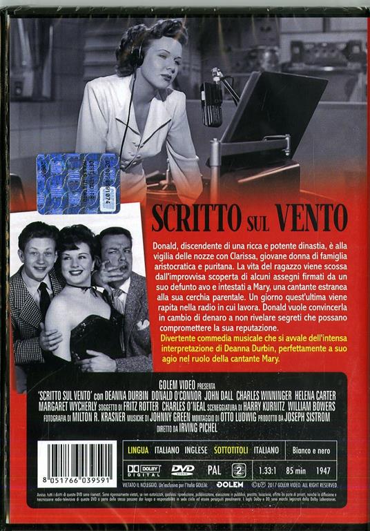 Scritto sul vento (DVD) di Irving Pichel - DVD - 2