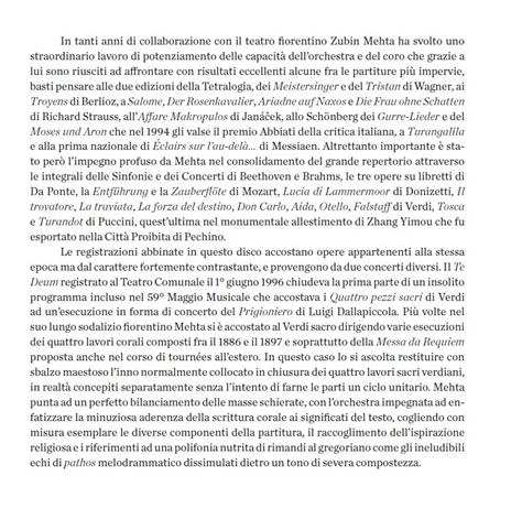 Sinfonia n.1 / Te Deum - CD Audio di Gustav Mahler,Giuseppe Verdi,Zubin Mehta,Orchestra del Maggio Musicale Fiorentino - 5