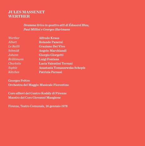 Werther - CD Audio di Jules Massenet,Alfredo Kraus,Lucia Valentini Terrani,Rolando Panerai,Georges Prêtre - 3