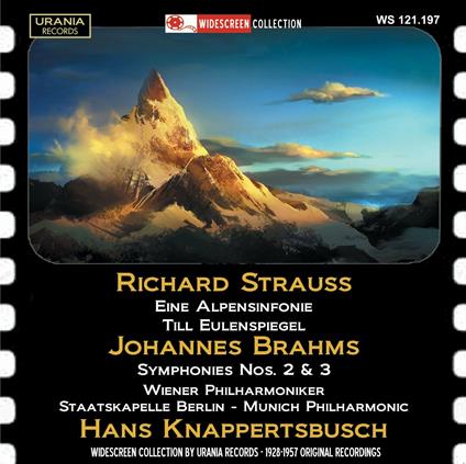 Eine Alpensinfonie - CD Audio di Johannes Brahms,Richard Strauss,Wiener Philharmoniker,Hans Knappertsbusch