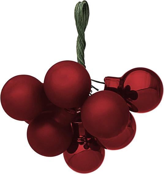 Palline di Natale Set 5 Mazzetti con 10 Palle 20 mm Decorazioni Addobbi Albero