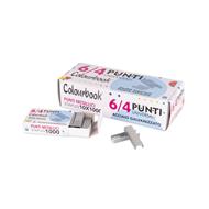 Punti per cucitrice Colourbook passo 6 mm - 1000 pz. (Confezione da 10 astucci)