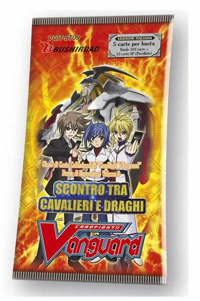 Cardfight!! Vanguard. Set 9. Scontro Tra Cavalieri E Draghi. Busta 5 Carte